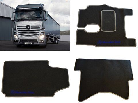 Ворсові килимки для вантажного авто Mercedes Actros з 2002-08 г mersActros02-08 фото